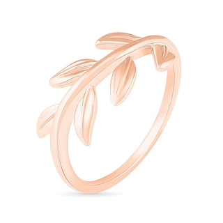 Leafy Vine Ring in 10K Rose Gold