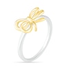 Thumbnail Image 1 of Double Bow Ring in 10K Two-Tone Gold