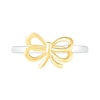 Double Bow Ring in 10K Two-Tone Gold