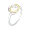 Thumbnail Image 1 of Polished and Rope-Textured Interlocking Circles Ring in 10K Two-Tone Gold