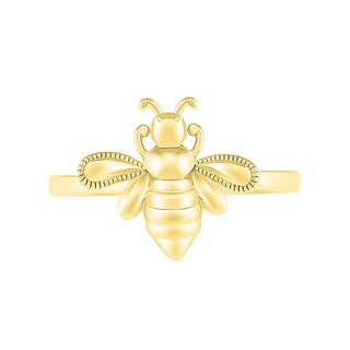 Textured Bumblebee Ring in 10K Gold