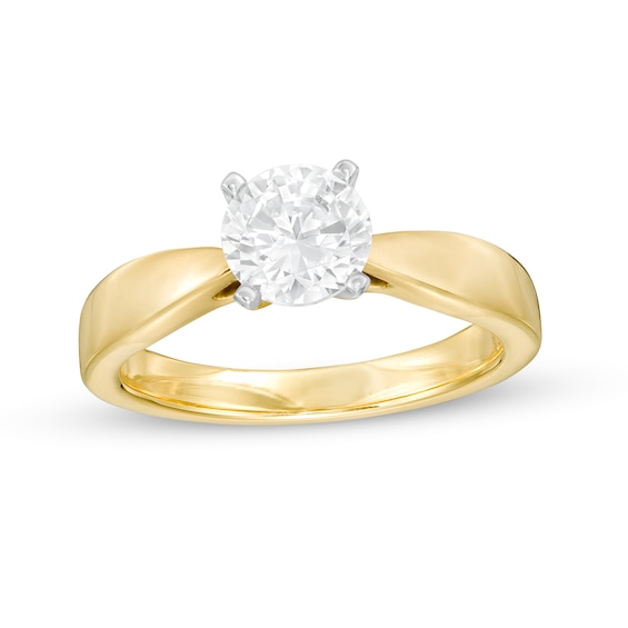 Celebration 100 1.00 CT. Canadian Certified Diamond Solitaire Engagement Ring in 14 Gold (I/SI2)