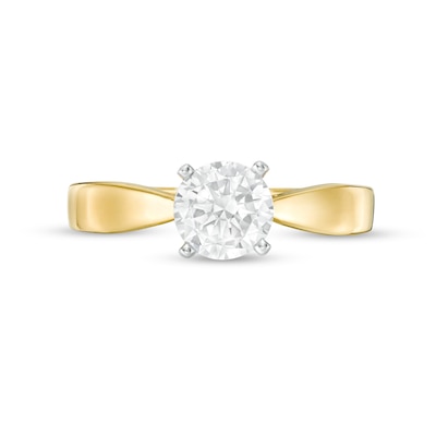 Celebration 100 1.00 CT. Canadian Certified Diamond Solitaire Engagement Ring in 14 Gold (I/SI2)