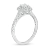 Thumbnail Image 2 of 0.95 CT. T.W. Diamond Double Cushion Frame Engagement Ring in 14K White Gold