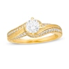 Thumbnail Image 1 of 0.81 CT. T.W. Diamond Bypass Vintage-Style Engagement Ring in 14K Gold