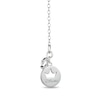 Thumbnail Image 1 of Enchanted Disney Moana 0.145 CT. T.W. Diamond Double Leaf Pendant in Sterling Silver and 10K Gold - 19"