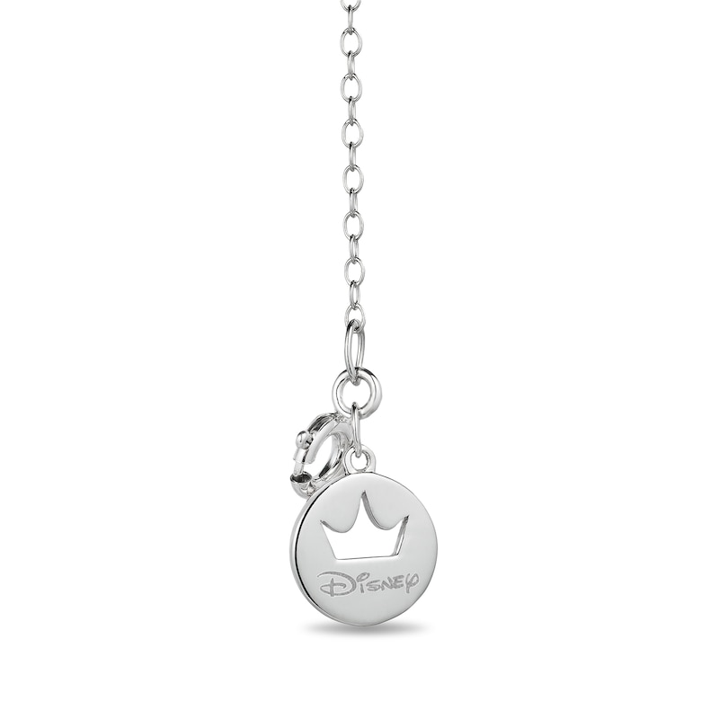 Enchanted Disney Moana 0.145 CT. T.W. Diamond Double Leaf Pendant in Sterling Silver and 10K Gold - 19"|Peoples Jewellers