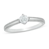 Thumbnail Image 0 of 0.37 CT. T.W. Diamond Solitaire Vintage-Style Engagement Ring in 10K White Gold