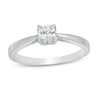 0.37 CT. T.W. Princess-Cut Diamond Solitaire Tapered Shank Engagement Ring in 10K White Gold