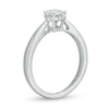 Thumbnail Image 2 of 0.37 CT. T.W. Princess-Cut Diamond Solitaire Tapered Shank Engagement Ring in 10K White Gold