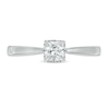 0.37 CT. T.W. Princess-Cut Diamond Solitaire Tapered Shank Engagement Ring in 10K White Gold