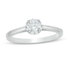 Thumbnail Image 0 of 0.37 CT. T.W. Diamond Frame Engagement Ring in 10K White Gold