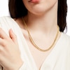 Thumbnail Image 2 of 5.7mm Cuban Curb Chain Necklace in Hollow 10K Gold - 20&quot;