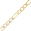Thumbnail Image 0 of 6.5mm Figaro Chain Bracelet in Hollow 10K Gold - 8.5"