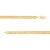 Thumbnail Image 1 of 4.9mm Interlocking Link Chain Bracelet in Hollow 10K Gold – 7.5"