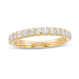 0.50 CT. T.W. Certified Lab-Created Diamond Anniversary Band in 14K Gold (F/SI2)