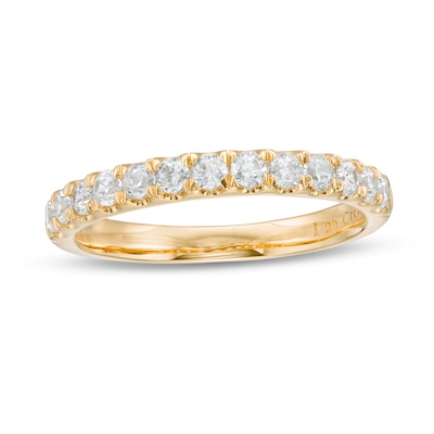 0.50 CT. T.W. Certified Lab-Created Diamond Anniversary Band in 14K Gold (F/SI2)