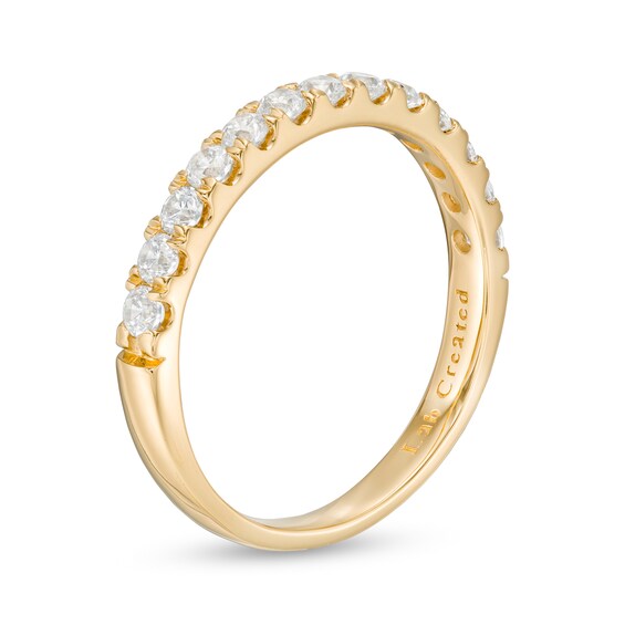 0.50 CT. T.W. Certified Lab-Created Diamond Anniversary Band in 14K Gold (F/SI2)