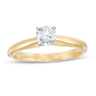 CT. Certified Lab-Created Diamond Solitaire Engagement Ring in 14K Gold (F/SI2