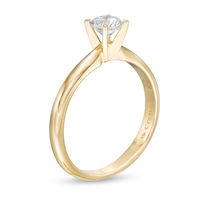 CT. Certified Lab-Created Diamond Solitaire Engagement Ring in 14K Gold (F/SI2