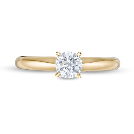 CT. Certified Lab-Created Diamond Solitaire Engagement Ring in 14K Gold (F/SI2