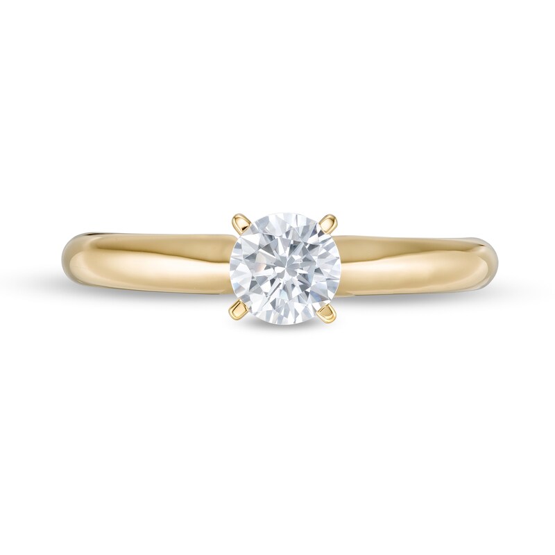 CT. Certified Lab-Created Diamond Solitaire Engagement Ring in 14K Gold (F/SI2)|Peoples Jewellers