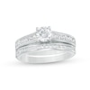 1.20 CT. T.W. Diamond Bridal Set in 14K White Gold