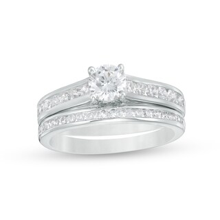 1.20 CT. T.W. Diamond Bridal Set in 14K White Gold