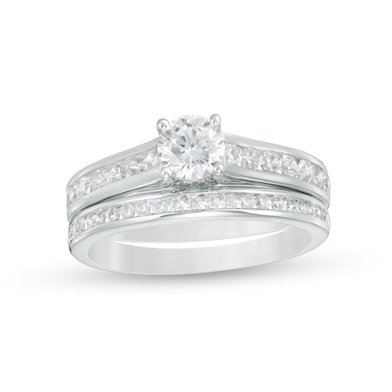 1.20 CT. T.W. Diamond Bridal Set in 14K White Gold|Peoples Jewellers