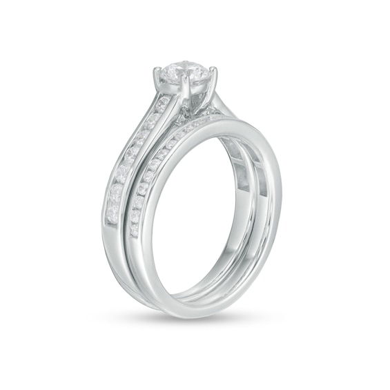 1.20 CT. T.W. Diamond Bridal Set in 14K White Gold