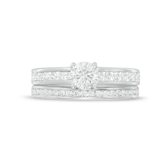 1.20 CT. T.W. Diamond Bridal Set in 14K White Gold