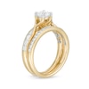 0.95 CT. T.W. Diamond Crossover Bridal Set in 14K Gold