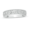 Thumbnail Image 0 of 0.065 CT. T.W. Diamond Ornate Wedding Band in 10K White Gold