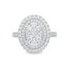 Thumbnail Image 3 of 1.45 CT. T.W. Princess-Cut and Round Composite Diamond Engagement Ring in 14K White Gold