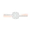 0.29 CT. T.W. Composite Diamond Bridal Set in 10K Rose Gold