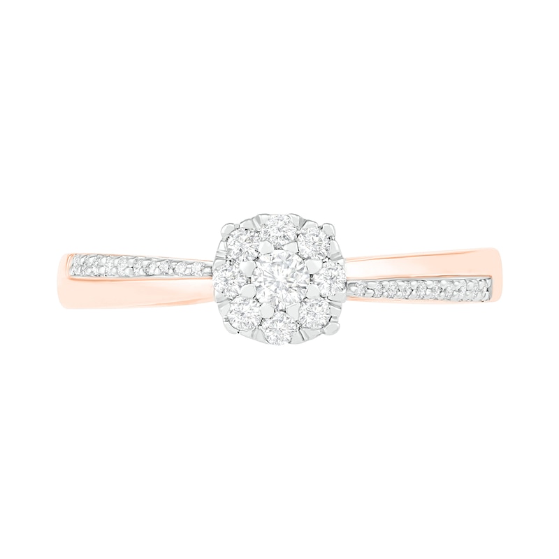 0.29 CT. T.W. Composite Diamond Bridal Set in 10K Rose Gold