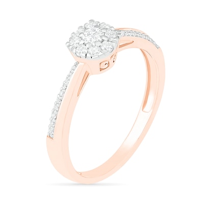 0.29 CT. T.W. Composite Diamond Bridal Set in 10K Rose Gold