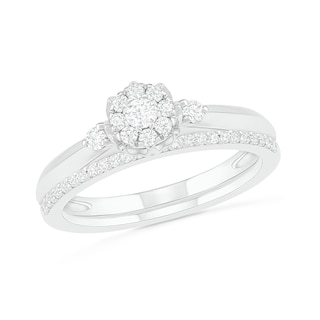 0.29 CT. T.W. Composite Diamond Bridal Set in 10K Gold