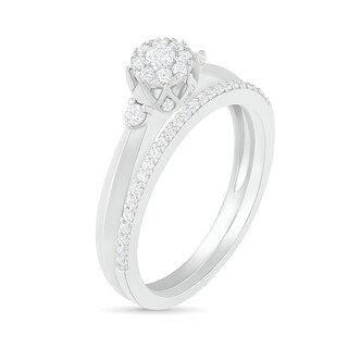 0.29 CT. T.W. Composite Diamond Bridal Set in 10K Gold