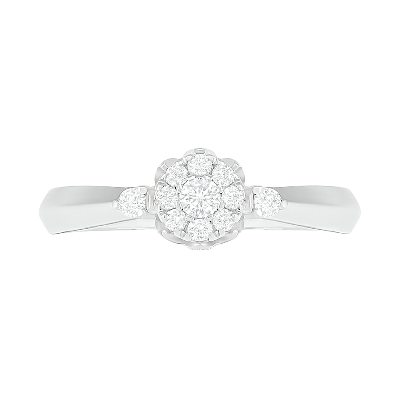 0.29 CT. T.W. Composite Diamond Bridal Set in 10K White Gold