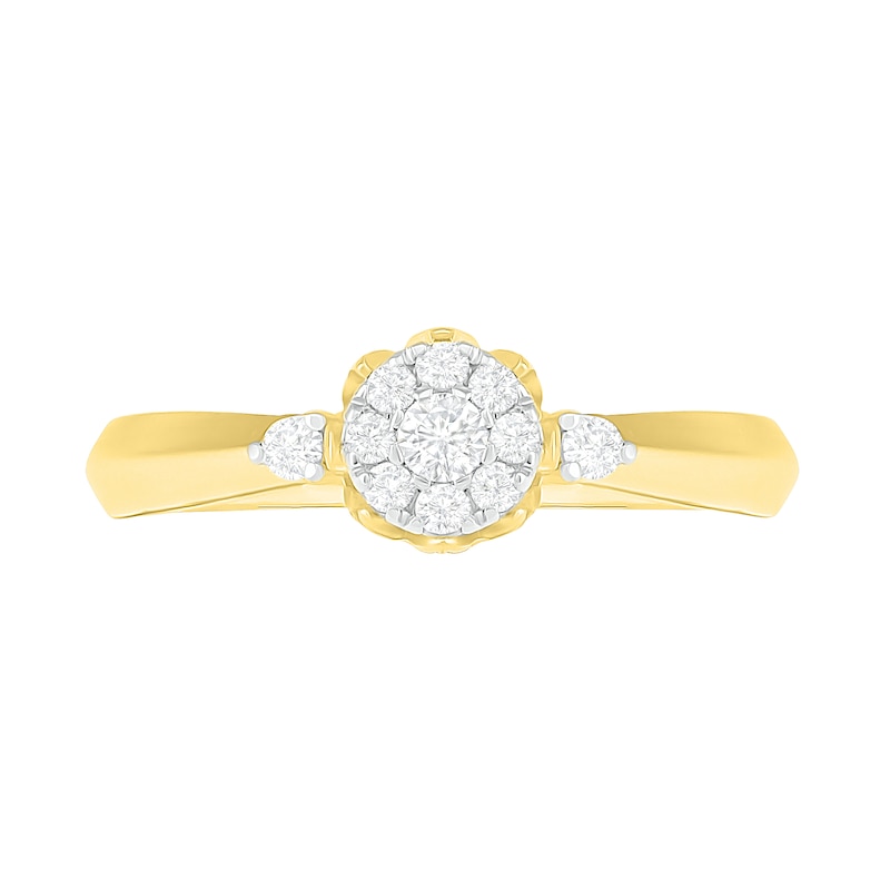 0.29 CT. T.W. Composite Diamond Bridal Set in 10K Gold