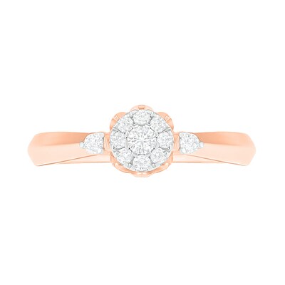 0.29 CT. T.W. Composite Diamond Bridal Set in 10K Rose Gold