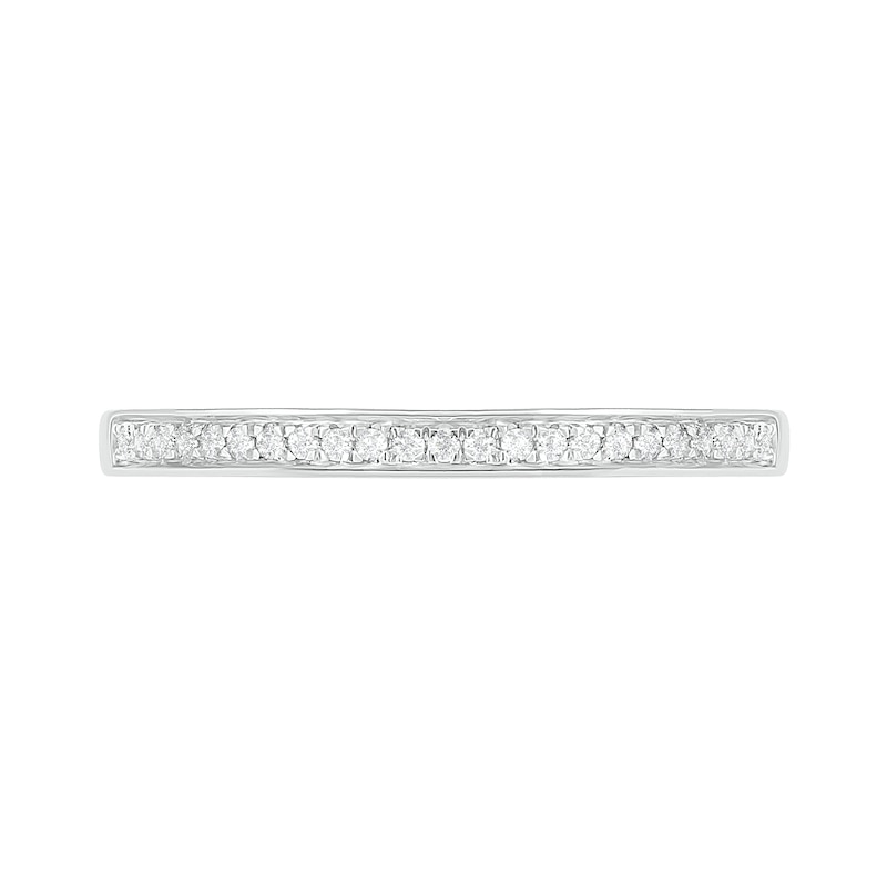 0.29 CT. T.W. Diamond Flower Frame Bridal Set in 10K White Gold