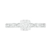 0.37 CT. T.W. Composite Diamond Vintage-Style Bridal Set in 10K White Gold