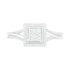 Thumbnail Image 4 of 0.37 CT. T.W. Composite Diamond Square Frame Split Shank Bridal Set in 10K White Gold