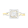 Thumbnail Image 5 of 0.37 CT. T.W. Composite Diamond Square Frame Split Shank Bridal Set in 10K Gold