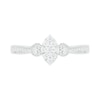 Thumbnail Image 4 of 0.29 CT. T.W. Composite Diamond Marquise Vintage-Style Bridal Set in 10K White Gold