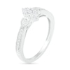 Thumbnail Image 5 of 0.29 CT. T.W. Composite Diamond Marquise Vintage-Style Bridal Set in 10K White Gold