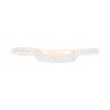 0.37 CT. T.W. Composite Diamond Square Frame Split Shank Bridal Set in 10K Rose Gold