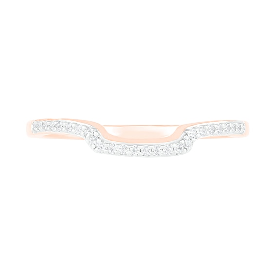 0.37 CT. T.W. Composite Diamond Square Frame Split Shank Bridal Set in 10K Rose Gold